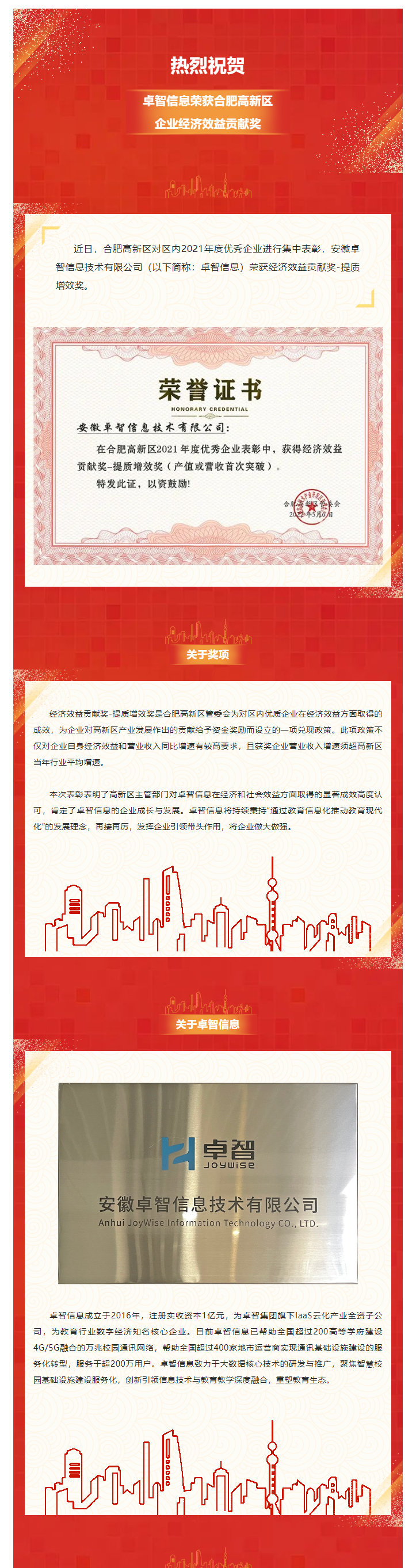 熱烈祝賀!卓智信息榮獲合肥高新區(qū)企業(yè)經(jīng)濟(jì)效益貢獻(xiàn)獎.png